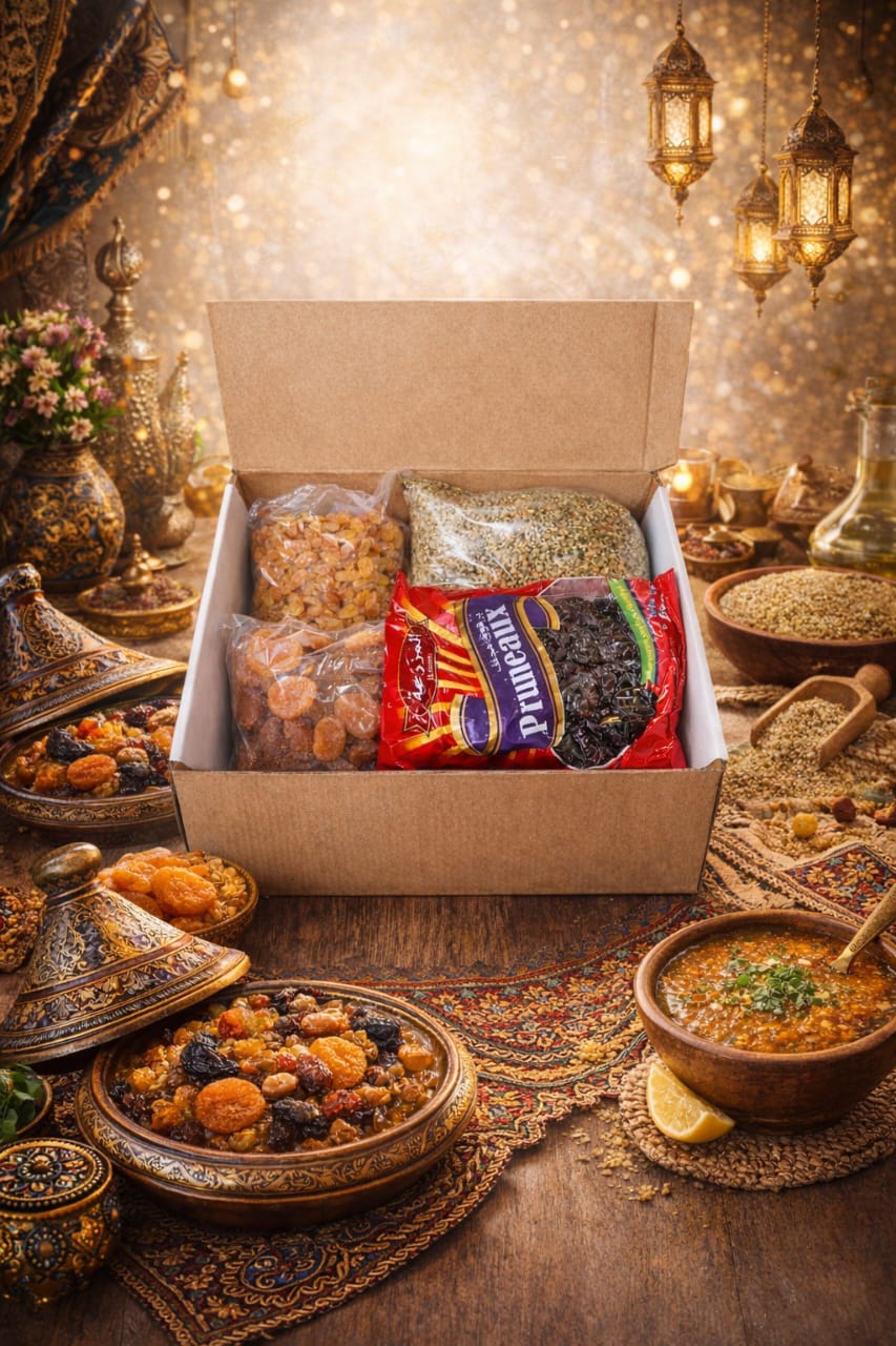 باك الفريك +الفواكه المجففة